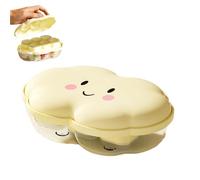 Vassoi di ghiaccio per congelatore, vassoio per cubetti di ghiaccio con coperchio, Cloud Face Food Grade Freezer Soft con coperchio, utensili da cucina multifunzionali, refrigeratori da campeggio per