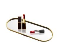 Vassoi di profumo - Specchio dorato in stile nordico, vassoi decorativi, organizer per cosmetici a specchio, esposizione di lusso, porta gioielli, contenitore per trucchi, per camera da, camera