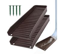 Vassoi Di Scarico Con Beccuccio Giù, Deviatore D'acqua Protettore Estensore Beccuccio Giù, Previene L'Erosione Del Suolo Con Chiodi 2 Pezzi, Protegge Le Fondazioni Della Casa Per La Deviazione