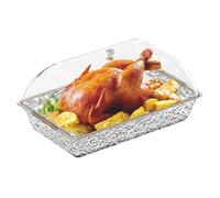 Vassoi Di Servizio Per Le Feste - 41,5 X 25 X 22 Cm Tabella Tampone A Buffet | Vassoio Per Antipasti Con Compartimenti E Coperchio | Per La Cena Per Ristoranti Per Il Festival Da Cucina Da Cuci