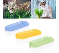 Vassoi Erba per Gatti Tre Colori per Esperienza Giardinaggio Interno Senza Sforz