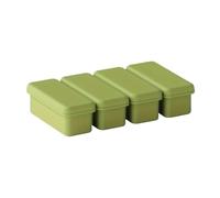 Vassoi for cubetti di ghiaccio in silicone da 1/4 pezzi facili sformare, compatibili for la cucina essenziale(Green 1pc)