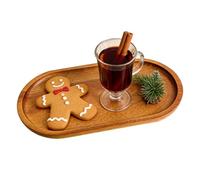 Vassoi in Legno per Alimentazione Vassoio Rotondo Multiuso in Legno per | Vassoio di ricezione per buffet per antipasti, dolci da pranzo insalata Torta Fetes