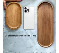 Vassoi in legno - Vaschette, adatte a tutte le stagioni, vassoie multiuso per spuntino, vassoio per desserti, vaschette per formaggi, porta frutta, lavabili, decorativi, accessori di lusso per la cuci