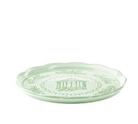 GUZZINI Vassoio Tondo Grande Melamina Josephine D 37 Cm Table Decor Verde Polvere
