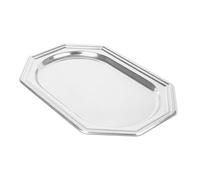 Vassoi Lusso - Ottogonali 30,5X45,5 Cm Argento Pet - 5 Unità