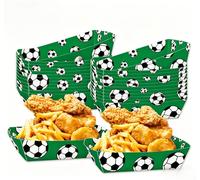 Vassoi monouso a tema calcio 36 pezzi per antipasti e per dolcetti giornata gioc