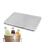 Vassoi Per Cubetti Di Ghiaccio In Metallo - Set Per Cubetti Di Ghiaccio Per Congelamento Rapido In Acciaio Inossidabile, Soluzione Di Controllo Della Temperatura A Lunga Durata, Inserto Refrigerante R