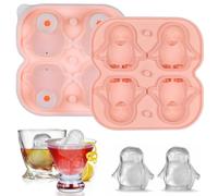 Vassoi Per Cubetti Di Ghiaccio In Silicone Con Coperchio, Stampo Per Ghiaccio, Formine Cubi Ghiaccio Silicone per Cocktail, Whisky, Vino, Frutta, Puree di Frutta, Gelati (C)