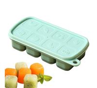 Vassoi per cubetti di ghiaccio in silicone - Coperchio in silicone per cubetti di ghiaccio, a prova di perdite, per cubetti di ghiaccio | Grandi vassoi per cubetti di ghiaccio con 8 cavità - Macchina
