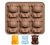 Vassoi per cubetti di ghiaccio per congelatore Capybara | Divertente macchina per cubetti di ghiaccio a 6 scomparti, per bevande fredde, cocktail, caffè, birra, estate