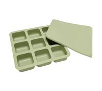 Vassoi per cubetti di ghiaccio per congelatore, contenitore riutilizzabile a 9 cavità con coperchio, contenitore per ghiaccio, per whisky, caffè, cucina, feste, bar, campeggio, cioccolato, caramelle
