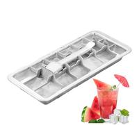 Vassoi per cubetti di ghiaccio per congelatore, per cubetti di ghiaccio - 18 scomparti in acciaio inossidabile - Facile rimozione metallici staccabili per bar e cucine