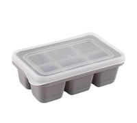 Vassoi per cubetti di ghiaccio per congelatore, vaschette quadrate con 6 cubi per - Antiurto Antiaderente Flessibile per Feste Campeggio Casa