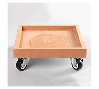 Vassoi per fioriere con Ruote, Vassoio per vasi con Ruote, sottovaso Rotondo da 20/30/40 cm su Ruote, Contenitore per Pallet con Ruote in plastica, Base per Supporto per