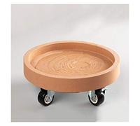 Vassoi per fioriere con Ruote, Vassoio per vasi con Ruote, sottovaso Rotondo da 20/30/40 cm su Ruote, Contenitore per Pallet con Ruote in plastica, Base per Supporto per