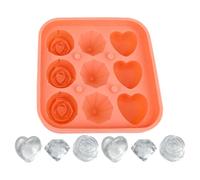 Vassoi per ghiaccio a forma di cubo, flessibili, riutilizzabili | Stampi in silicone per congelatore, per whisky, caffè, succhi di frutta, bar, casa, acqua e bevande