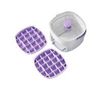 Vassoi per Ghiaccio da Congelatore con Contenitore | Scatola a 50 scomparti con coperchio | Vassoio da ghiaccio con coperchio e contenitore con maniglia da freezer | Per whisky, cocktail, caffè, bevan