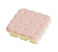 Vassoi per ghiaccio per congelatore con coperchio Cookie Shape Storage | Con coperchio e fondo morbido riutilizzabile in silicone stampo contenitore per cocktail caffè latte bevande bere vino