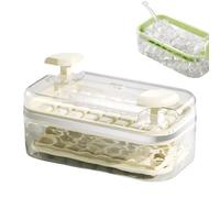 Vassoi Per Ghiaccio Per Congelatore - Stampo Per Cubetti Di Congelamento In Silicone A Rilascio Facile | Premere Per Rilasciare Il Vassoio Per Cubetti Di Ghiaccio Con Coperchio - Contenitore Impilabil