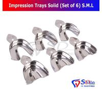 Vassoi per impressioni dentali blocco cerchio non perforati set di 6 S.M.L su...
