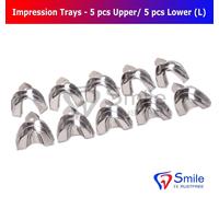 Vassoi per impressioni dentali blocco cerchioni dimensioni solide L 5 pezzi s...