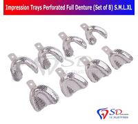 Vassoi per impressioni dentali set completo di 8 S-M-L-XL superiore inferiore UK