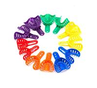 Vassoi per impronte dentali perforati in materie plastiche porta denti per adulti/bambini ortodonzia Upper & Lowe 12 pezzi