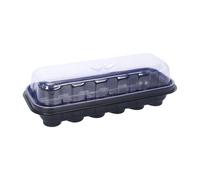 Vassoi per la germinazione delle piante, propagatore a 12 celle con cupola 'umidità 2 in 1, kit per la coltivazione di serre, per interni, giardino, fattoria, ortaggi, fiori, vivai, semina