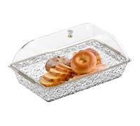 Vassoi per pasti per feste, supporto per snack - 41,5 x 25,0 cm vassoi a buffet con scomparti e coperchio, per cucinare, preparare, riunioni di famiglia e ristoranti