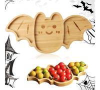 Vassoi Per Servire Cibo,Vassoio Snack a Forma di Pipistrello per Halloween | Tavolo da Servizio Multiuso per Cucina con Salatini Frutta Pane Salumi Formaggi