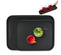 Vassoi Portata Antiscivolo Servizio Bar Gastro Ristorante Cucina Set 2 Misure
