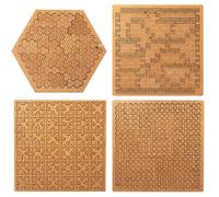 Vassoi Puzzles, 2026 New Portable Impossible Reverse Thinking Challenging Puzzle, Hard Difficult Wooden Jigsaw Puzzles for Adults, Unique Irregular No-Image Labirinth (Mix)