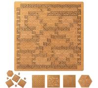 Vassoi Puzzles, Hard Difficult Wooden Jigsaw Puzzles for Adults, Impossible Reverse Thinking Puzzle, Creative Irregular Design for Brain Training & Gift (#a)