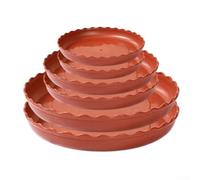 Vassoi Sgocciolatoi Piante 10 Pollici Plastica Vassoi Sgocciolatoi(brick red)