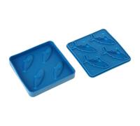 Vassoi Stampo in silicone per ghiaccio a forma pesce unico per cocktail, whisky, zuppe e surgelati Trattare i vassoi antiaderenti per i congelatori Rilasciare facilmente