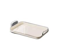 Vassoi Vassoio for la casa bianco crema for tazza da tè rettangolare for spuntini di frutta in plastica lusso leggero for succhi al latte for feste Vassoi da portata