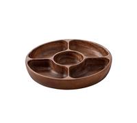 Vassoi Vassoio portaoggetti in noce creativo for il tè for la casa for pasticceria in legno massello for snack for pomeridiano Vassoi da portata