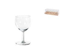 Vassoio 10 Calici In Vetro Trasparente Ballon, 25Cl