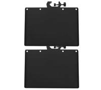 Vassoio Accessorio per Asta Microfono Clip On 2 Pezzi Nero | ABS, Angolo Regolabile a 90 Gradi, Bordi Rialzati, per Presentazioni in Camera