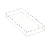 Vassoio Acrilico - Organizzazione Di Stoccaggio Catchall Smerlato | Vassoio Da Bagno In Acrilico Compatto E Versatile Di Lunga Durata Per Bancone, Scrivania, Comò, Lavello, Armadietto, Scaffale, Armad