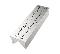 Vassoio affumicatore per barbecue a carbone: scomparto per affumicatura per barbecue. Accessorio per barbecue in acciaio con comodo coperchio incernierato per la massima produzione di fumo