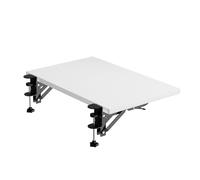 Vassoio allungabile ergonomico da scrivania, pieghevole, con braccio di supporto, facile da installare e riporre, allevia la fatica, perfetto per ufficio e tavoli da pranzo