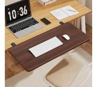 Vassoio allungabile ergonomico da scrivania, senza bisogno di attrezzi, pieghevole, per tastiera, cassetto, morsetto, su mensole, scrivanie, tavoli da pranzo, librerie e configurazione da gioco