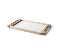 Vassoio Alvar Betulla oliata/Laminato Bianco