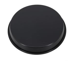 Vassoio antiaderente per pizza in acciaio al carbonio per forno a microonde, piatto rotondo per cuocere basi per pizza croccanti e cucinare carne o pesce (D)