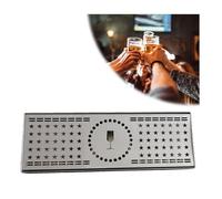 Vassoio antigoccia a torre per birra in acciaio inox, accessori per casa, bar, caffè e club, montaggio superficiale, 700 x 180 x 30 mm, senza scarico, durevole e facile da pulire