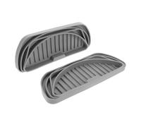 Vassoio Antigoccia Frigorifero in Silicone 2 Pezzi, Semi-circolare | 2 Pezzi, Superficie Antiscivolo, Facile da Pulire, Forma Rettangolare per Uso Versatile