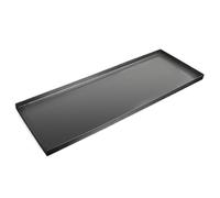 Vassoio antigoccia in acciaio inox per piante rettangolare per interni ed esterni, 81 x 16 x 2 cm, resistente, per bagno/cucina