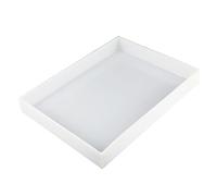 Vassoio antigoccia in plastica PP a prova di perdite per vasi di olio e piante AC Versatile 35 x 25 x 5 cm per casa, cucina, bagno, laboratorio, fabbrica e uso domestico